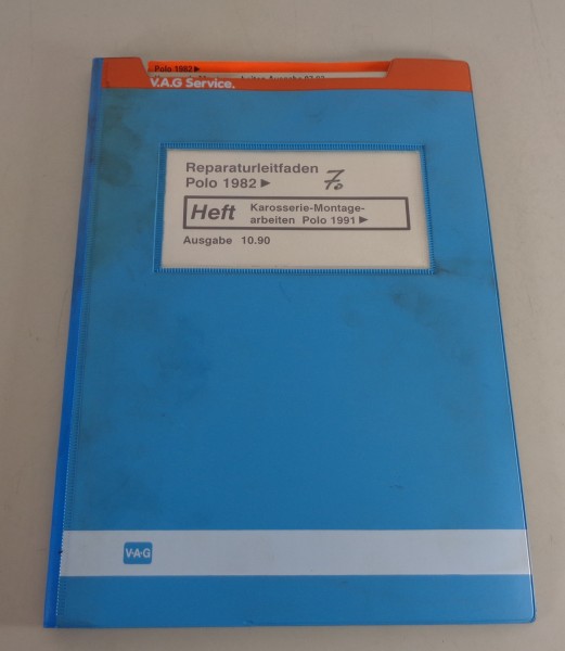 Werkstatthandbuch VW Polo II 86c 2F Karosserie-Montagearbeiten Stand 10/1990
