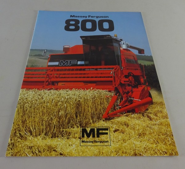 Prospekt / Broschüre Massey Ferguson Mähdrescher MF 800 Stand 02/1984