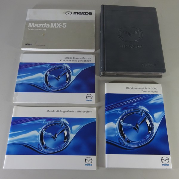 Bordmappe + Betriebsanleitung / Handbuch Mazda MX-5 Typ NB Stand 12/1999