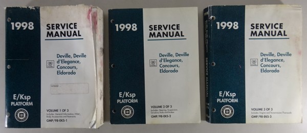 Workshop Manual / Repair Manual Cadillac Eldorado / Deville Stand 1998