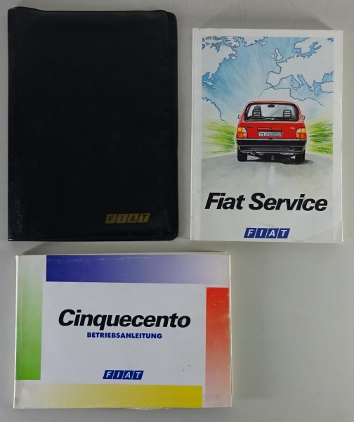 Bordmappe + Betriebsanleitung / Handbuch Fiat Cinquencento Stand 04/1997
