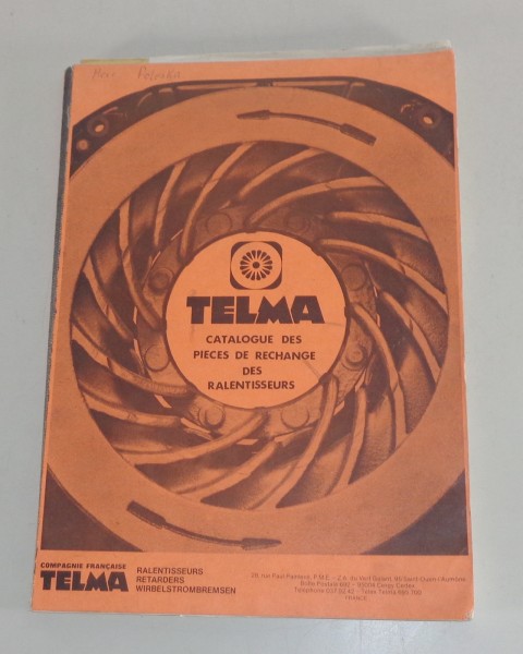Teilekatalog / Catalogue des pieces de rechange Telma Retarder C / CA von 1978