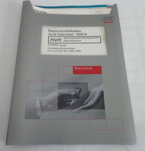 Werkstatthandbuch Audi Cabrio Typ 89 Automatik - Getriebe 01N Diagnose ab 92 St.99