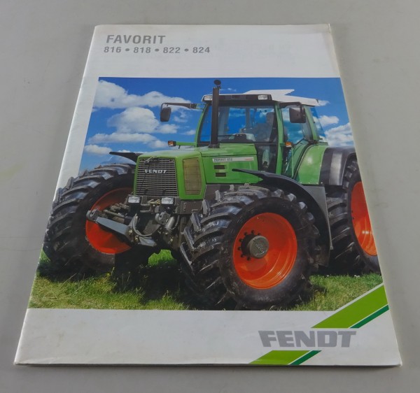 Prospekt / Broschüre Fendt Favorit 618 / 818 / 822 / 824 Stand 03/1996