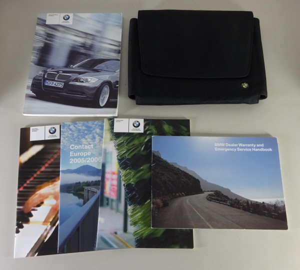 Wallet + Owner's Manual BMW 3-Series Sedan E 90 318i - 330xd printed 08/2005