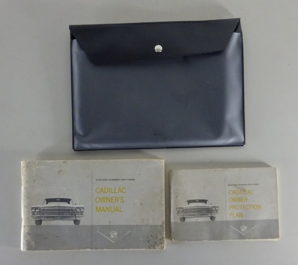 Wallet + Owner´s Manual Cadillac 62 / Coupé / Sedan DeVille ... from 1963