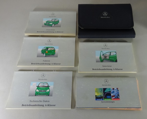 Bordmappe + Betriebsanleitung Mercedes A-Klasse W168 A140 160 170... von 06/1998