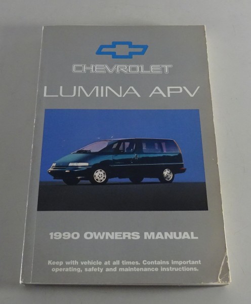 Owner´s Manual / Handbook Chevrolet Lumina APV Stand 1990