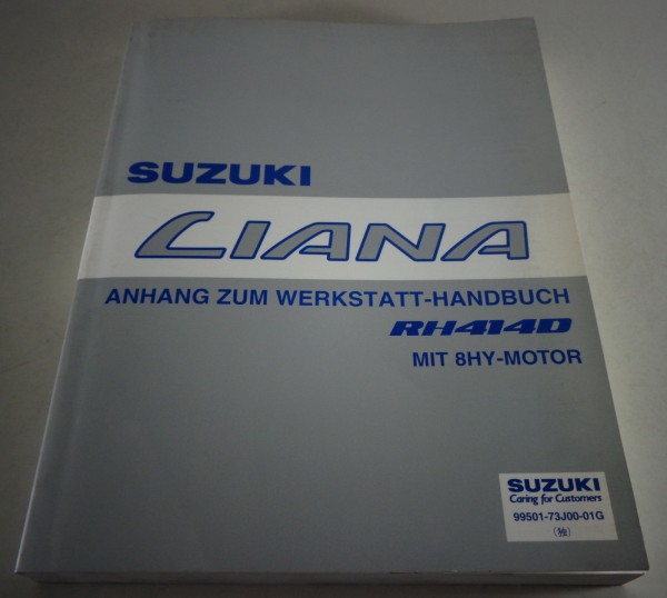 Werkstatthandbuch Nachtrag Suzuki Liana RH414D mit 8HY-Dieselmotor Stand 06/2004