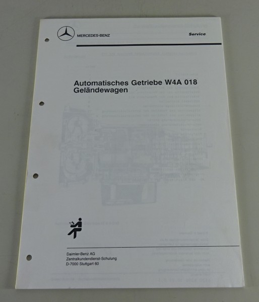 Schulungsunterlage Mercedes-Benz G-Klasse W460 Autom. Getriebe W4A 018 von 1988