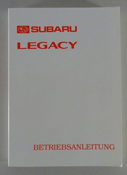 Betriebsanleitung / Handbuch Subaru Legacy von 1997