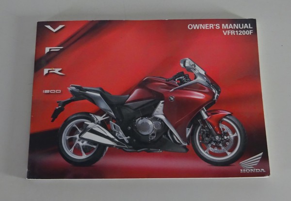 Owner´s Manual / Driver´s Handbook Honda VFR 1200 F from 11/2009