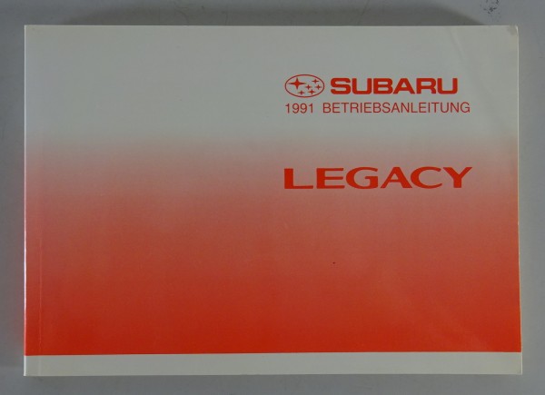 Betriebsanleitung / Handbuch Subaru Legacy von 1991