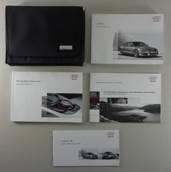 Owner's Manual + Wallet Audi A5 Typ 8T from 11/2008