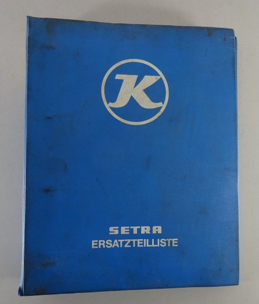 Teilekatalog / Ersatzteilliste Kässbohrer Setra Bus Typ S 150 P