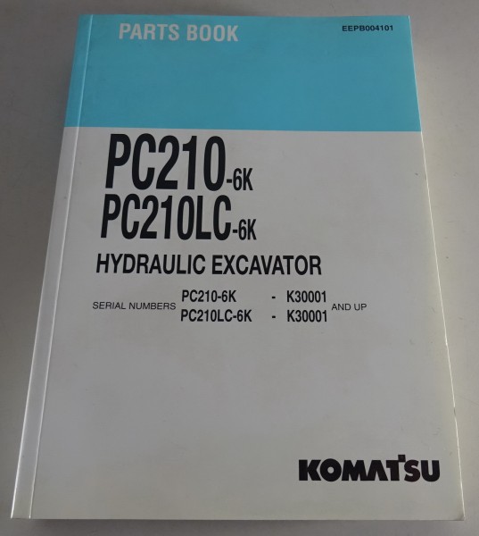 Parts Catalogue Komatsu Hydraulik Bagger PC 210-6K / PC 210 LC-6K Stand 06/1996