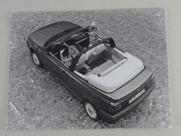 Pressefoto VW Golf 3 / III Cabrio - Ansicht hinten oben von 08/1993
