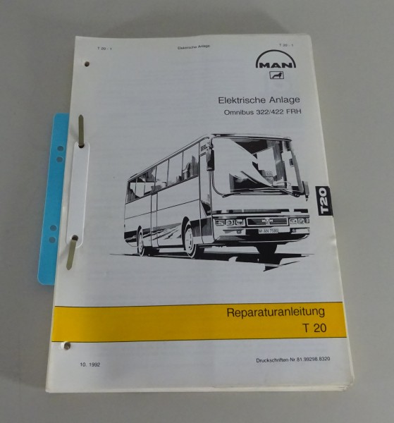 Elektrische Schaltpläne MAN Omnibus 322/422 FRH Stand 10/1992