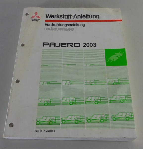 Werkstatthandbuch Nachtrag Elektrik Schaltpläne Mitsubishi Pajero V60 von 2003