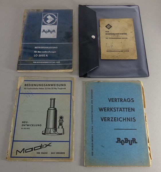 Bordmappe + Betriebsanleitung / Handbuch LKW Robur LO 2002 A Ausgabe 1975