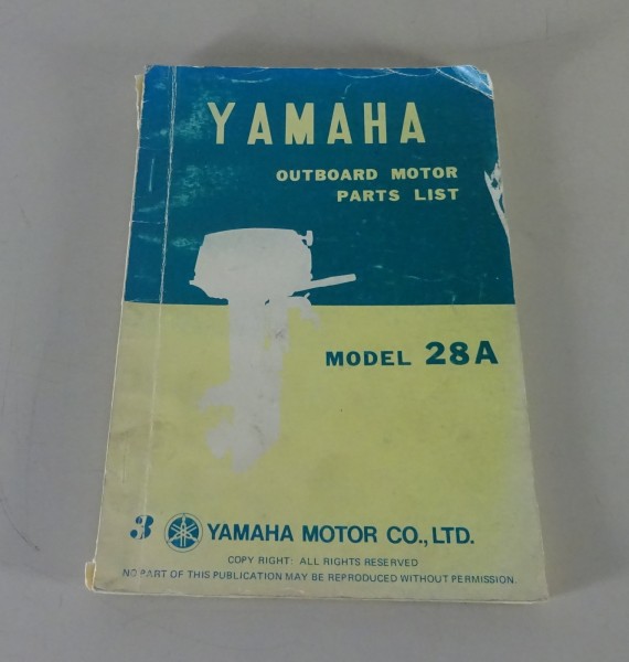 Teilekatalog / Parts List Yamaha Außenborder 28A Stand 09/1975