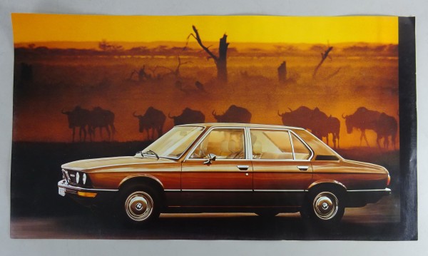 Originales Poster BMW 5er E12 525 aus den 70er Jahren