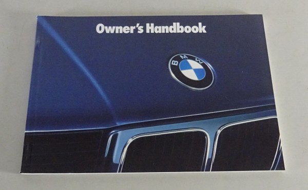 Owner's Manual BMW 5-Series E34 520i /525i / 530i / 535i / 524td from 08/1988