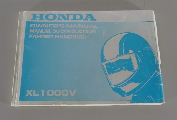 Betriebsanleitung / Handbuch Honda XL 1000 V Varadero Stand 1998