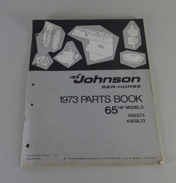 Teilekatalog OMC Johnson Outboards 65 PS Models Stand 1973