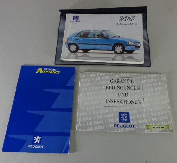 Bordmappe mit Betriebsanleitung / Handbuch Peugeot 106 Stand 06/1996