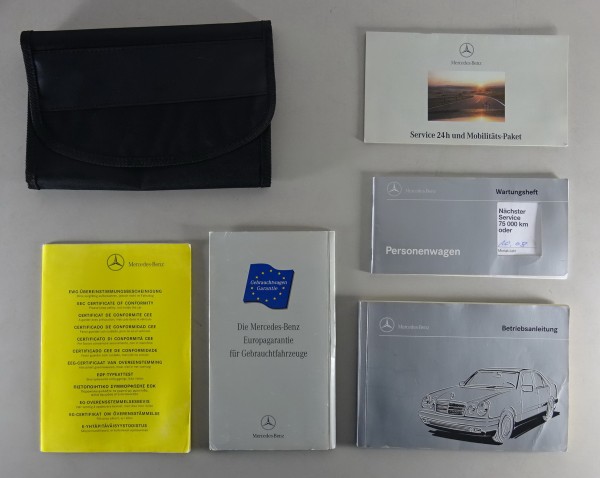 Bordmappe + Betriebsanleitung Mercedes-Benz E-Klasse W210 Stand 10/1995