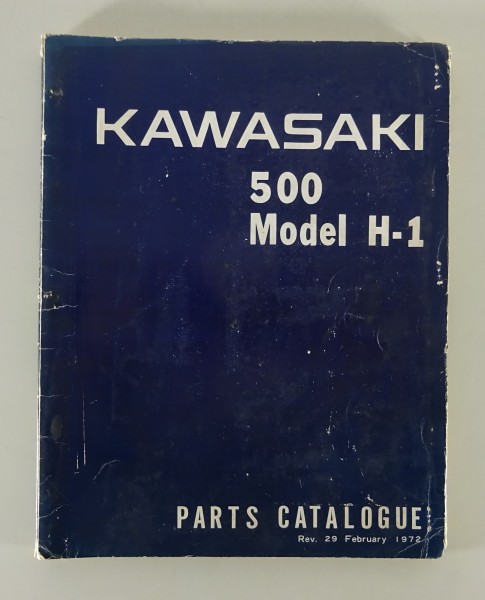 Parts Catalogue Kawasaki 500 Model H-1 Stand 03/1972