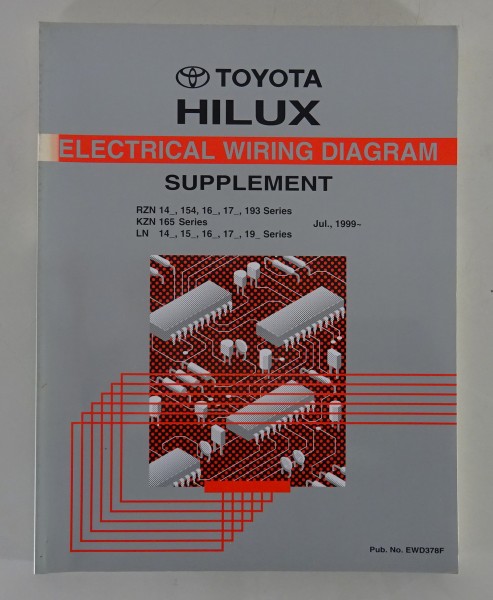 Werkstatthandbuch Elektrik Electrical Wiring Diagram Toyota Hilux, Stand 07/1999