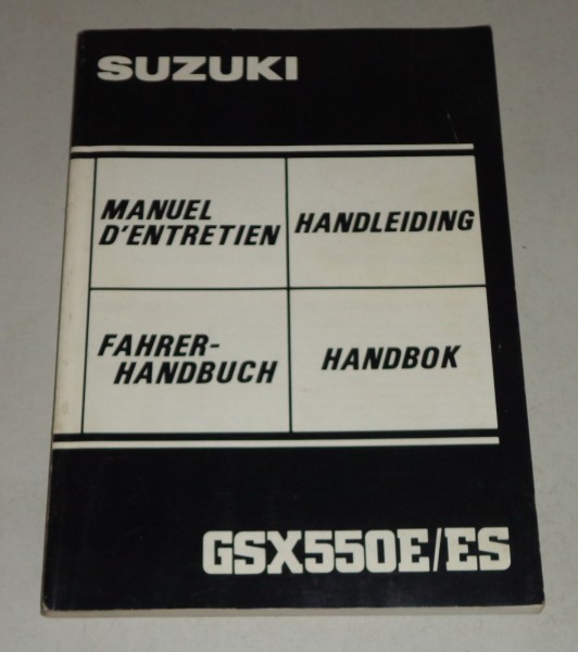 Betriebsanleitung Suzuki Motorrad GSX 550 E / ES Stand 01/1983