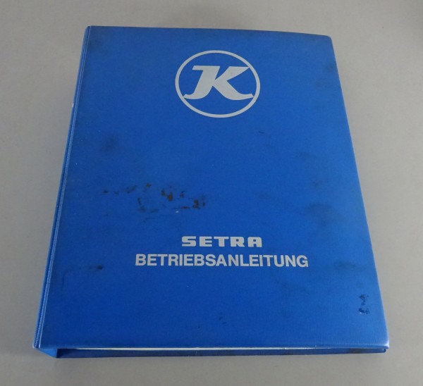 Betriebsanleitung / Handbuch Kässbohrer Setra S 210 / S 215 Stand 1985