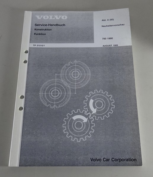 Werkstatthandbuch Volvo 740 / 760 / 780 Neuheitenvorschau 1990