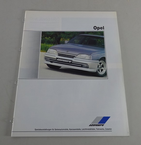 Prospekt / Katalog Zender Zubehör Opel Stand 03/1988