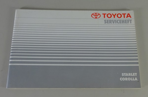 Scheckheft / Serviceheft blanko Toyota Corolla & Starlet Stand 03/1995