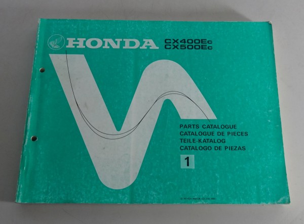 Teilekatalog / Parts Catalog Honda CX 400 E / CX 500 E Güllepumpe Stand 1982