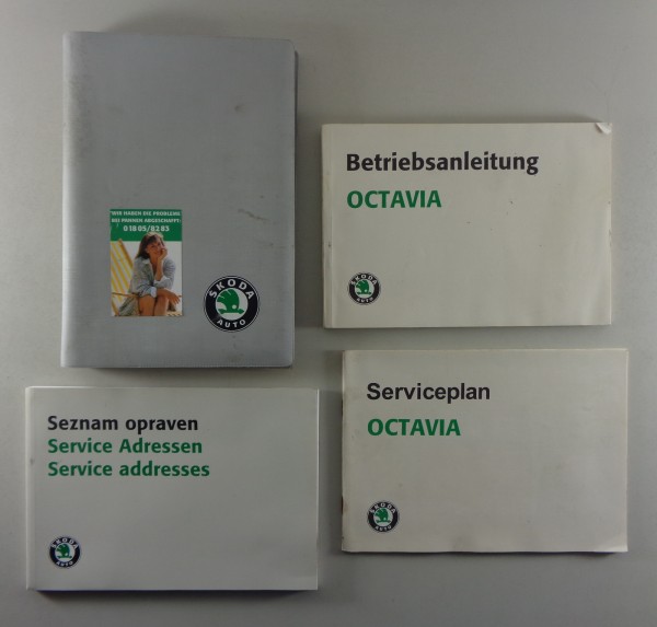 Bordmappe + Betriebsanleitung Skoda Octavia I von 07/1996