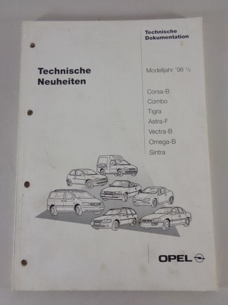 Technische Neuheiten und Änderungen Opel Fahrzeuge Modelljahr 1998 1/2