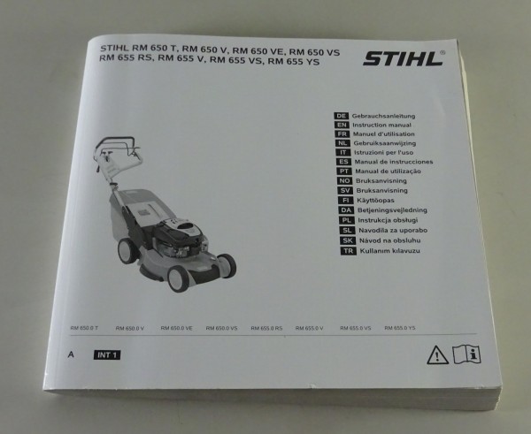 Betriebsanleitung / Handbuch Stihl RM 650 / 655 Stand 2018