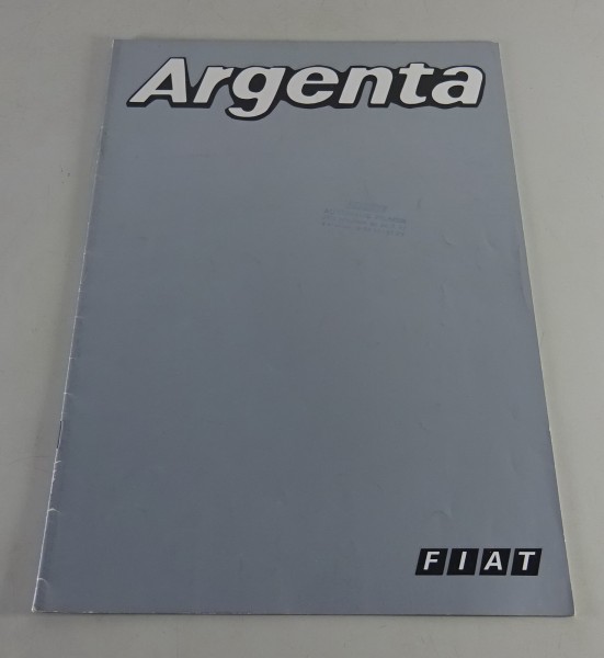 Prospekt / Broschüre Fiat Argenta Stand 09/1981