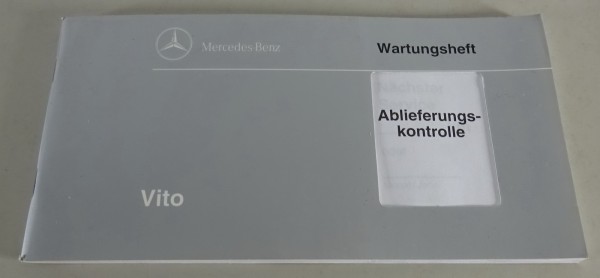 Scheckheft / Wartungsheft Mercedes Benz Vito W638 blanko Stand 01/1996