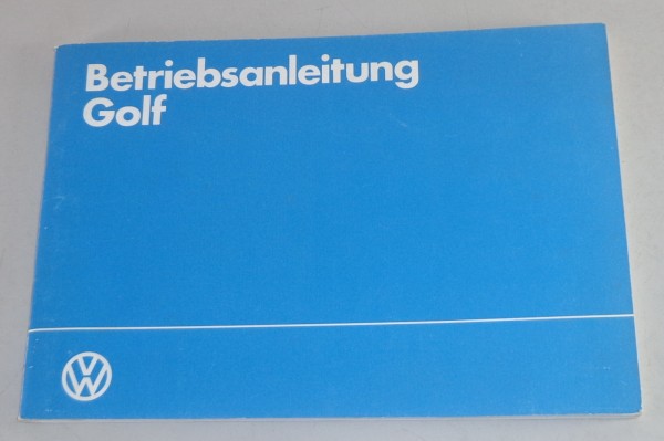 Betriebsanleitung VW Golf 2 / II Stand 10/1983