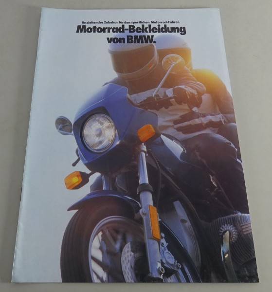 Prospekt / Zubehörkatalog BMW Motorrad-Bekleidung Stand 01/1983