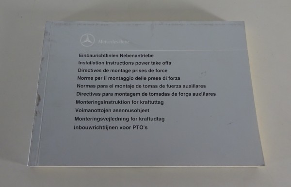 Einbaurichtlinien Mercedes-Benz Nebenantriebe LK / MK / SK Stand 02/1996