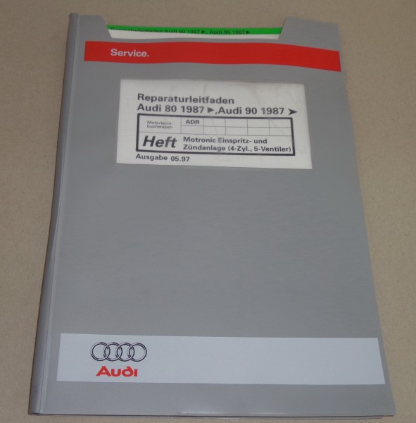 Werkstatthandbuch Audi 80 90 B4 Motronic Einspritz- / Zündanlage ( ADR ) 05/1997