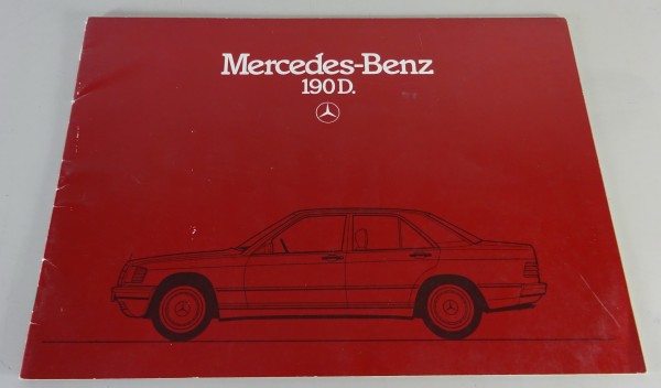 Prospekt / Broschüre Mercedes-Benz W201 190 D | 72 PS Stand 01/1985