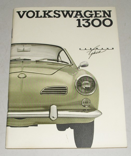 Betriebsanleitung VW Karmann Ghia 1300 Typ 14 von 1965